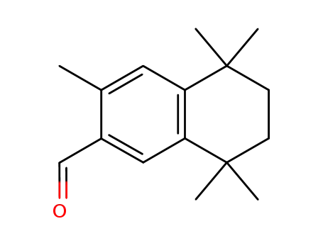 Molecular Structure of 17610-20-7 (3,5,5,8,8-PENTAMETHYL-5,6,7,8-TETRAHYDRO-2-NAPHTHALENECARBOXALDEHYDE)