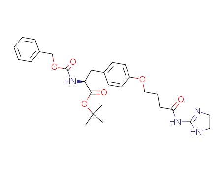 tert-Butyl (2S)-2-Benzyloxycarbonylamino-3(4-(3-(4,5-dihydro-1H-imidazol-2-ylcarbamoyl)propyloxy)phenyl)propionate
