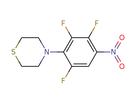 Molecular Structure of 870447-55-5 (Thiomorpholine, 4-(2,3,6-trifluoro-4-nitrophenyl)-)