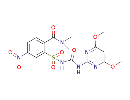 N,N-Dimethyl-2-{N-[N-(4,6-dimethoxypyrimidin-2-yl)aminocarbonyl]aminosulfonyl}-4-nitrobenzamide
