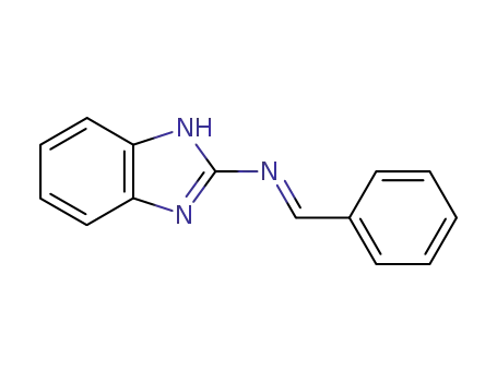 Molecular Structure of 144528-04-1 (1H-Benzimidazol-2-amine, N-(phenylmethylene)-, (E)-)