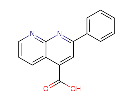 Molecular Structure of 298189-53-4 (1,8-Naphthyridine-4-carboxylic acid, 2-phenyl-)