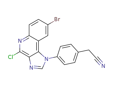 Benzeneacetonitrile,
4-(8-bromo-4-chloro-1H-imidazo[4,5-c]quinolin-1-yl)-