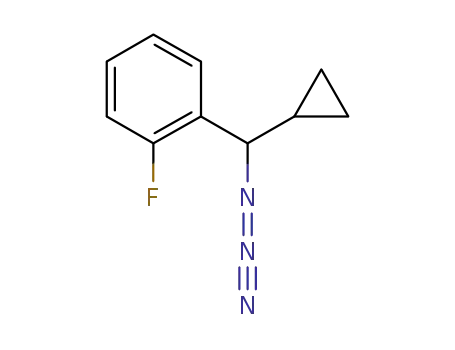 Molecular Structure of 844470-91-3 (Benzene, 1-(azidocyclopropylmethyl)-2-fluoro-)