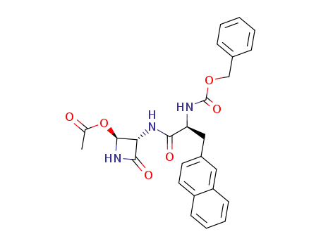 (3S,4S)-3-{N-benzyloxycarbonyl-β-(2-naphthyl)-L-alanyl}-amino-4-acetoxy-azetidin-2-one