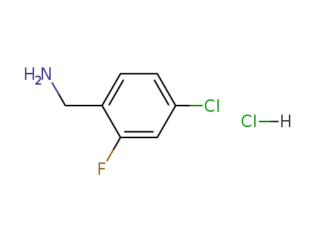 Molecular Structure of 202982-63-6 (4-CHLORO-2-FLUOROBENZYLAMINE HYDROCHLORIDE)
