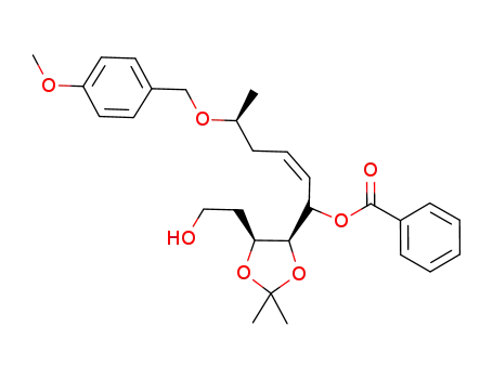 1,3-Dioxolane-4-ethanol,
5-[(2Z,5S)-1-(benzoyloxy)-5-[(4-methoxyphenyl)methoxy]-2-hexenyl]-2,2-
dimethyl-, (4S,5S)-