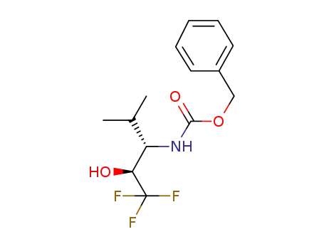 N-[(1S,2S)-3,3,3-trifluoro-2-hydroxy-1-(isopropyl)propyl]-carbamic acid benzyl ester