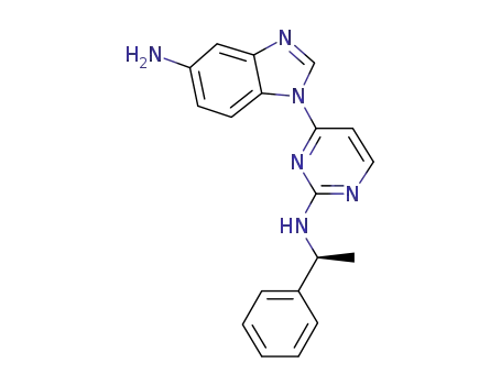 2-[(S)-1-phenylethylamino]-4-[5-aminobenzimidazol-1-yl]pyrimidine