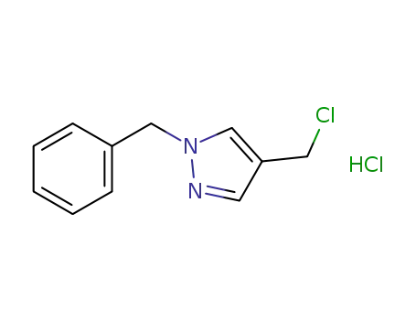 Molecular Structure of 861135-54-8 (1-BENZYL-4-(CHLOROMETHYL)-1H-PYRAZOLE HYDROCHLORIDE)