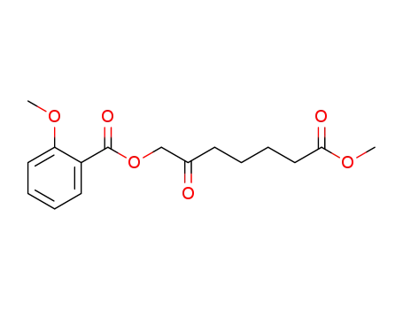 Molecular Structure of 847267-08-7 (Benzoic acid, 2-methoxy-, 7-methoxy-2,7-dioxoheptyl ester)