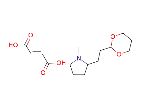 Molecular Structure of 868618-74-0 (2-[2-(1,3-dioxan-2-yl)ethyl]-1-methylpyrrolidine fumarate)