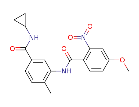 N-{5-[(cyclopropylamino)carbonyl]-2-methylphenyl}-4-methoxy-2-nitrobenzamide