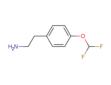 Molecular Structure of 771581-14-7 (Benzeneethanamine, 4-(difluoromethoxy)- (9CI))