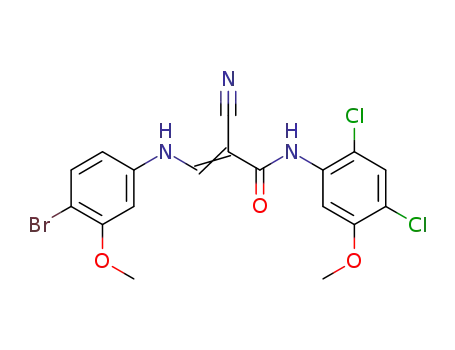 4-bromo-3-methoxyanilino-N-(2,4-dichloro-5-methoxyphenyl)-2-cyano-2-propenamide