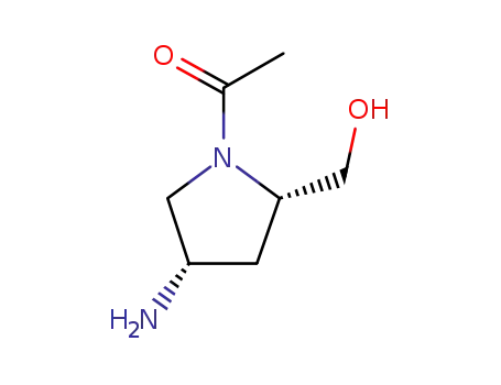 2-Pyrrolidinemethanol, 1-acetyl-4-amino-, (2S,4S)- (9CI)
