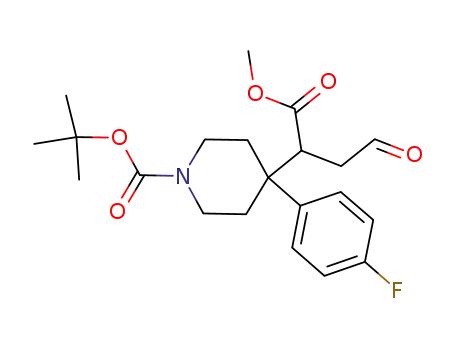 1,1-dimethylethyl 4-(4-fluorophenyl)-4-{1-[(methyloxy)-carbonyl]-3-oxopropyl}-1-piperidinecarboxylate