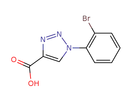 Molecular Structure of 1039325-60-4 (1-(2-bromophenyl)-1H-1,2,3-triazole-4-carboxylic acid)