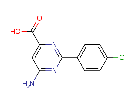 4-Pyrimidinecarboxylicacid, 6-amino-2-(4-chlorophenyl)-