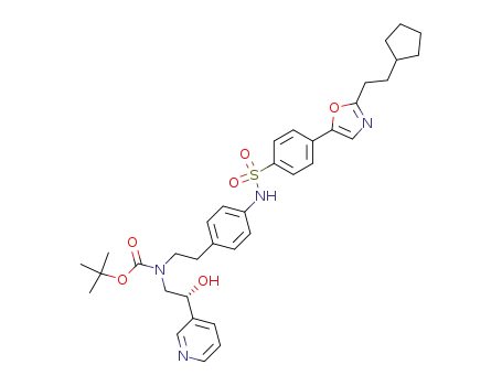 (R)-N-[4-[2-[N-(1,1-Dimethylethoxycarbonyl)-N-[2-Hydroxy-2-(Pyridin-3-Yl)Ethyl]Amino]Ethyl]Phenyl]-4-[2-(2-Cyclopentylethyl)Oxazol-5-yl]Benzenesulfonamide