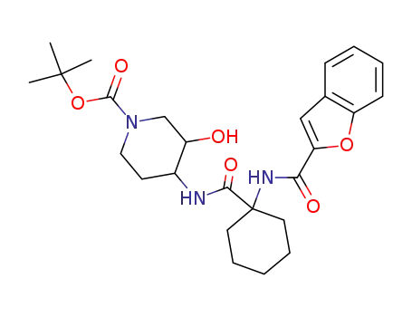 4-[N-[1-[N-(benzofuran-2-ylcarbonyl)amino]cyclohexanecarbonyl]amino]-1-tert-butoxycarbonyl-3-piperidinol