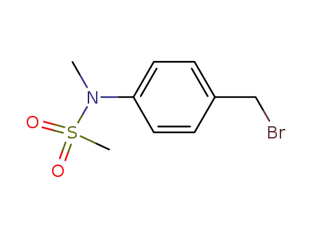 Molecular Structure of 143937-55-7 (Methanesulfonamide, N-[4-(bromomethyl)phenyl]-N-methyl-)