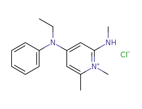 Molecular Structure of 138717-30-3 (4-Pyridinamine,
N-ethyl-1,2-dihydro-1,6-dimethyl-2-(methylimino)-N-phenyl-,
monohydrochloride)
