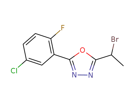 1,3,4-Oxadiazole, 2-(1-bromoethyl)-5-(5-chloro-2-fluorophenyl)-