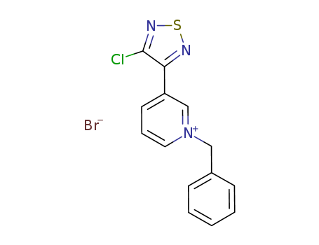 Pyridinium, 3-(4-chloro-1,2,5-thiadiazol-3-yl)-1-(phenylmethyl)-, bromide
