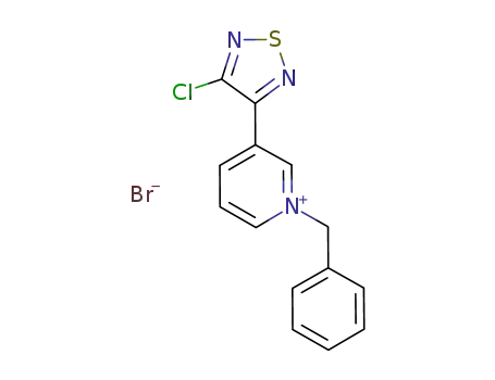 Pyridinium, 3-(4-chloro-1,2,5-thiadiazol-3-yl)-1-(phenylmethyl)-, bromide