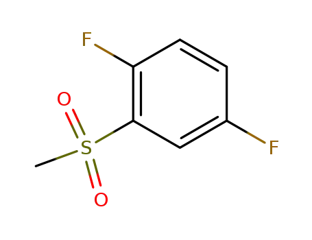 Molecular Structure of 236739-03-0 (1,4-Difluoro-2-(methylsulfonyl)benzene)