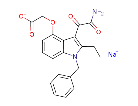 NATRIUM[(1-BENZYL-2-ETHYL-3-OXAMOYLINDOOL-4-YL)OXY]아세타트