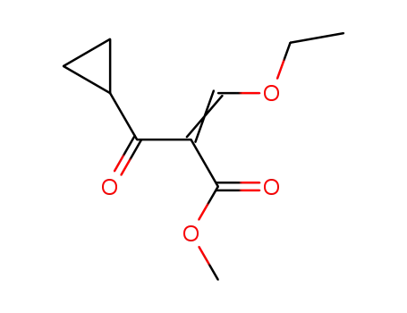 Cyclopropanepropanoic acid, a-(ethoxymethylene)-b-oxo-, methyl ester