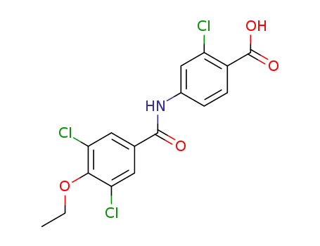 2-chloro-4-(3,5-dichloro-4-ethoxybenzamido)benzoic acid