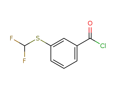 Molecular Structure of 261944-16-5 (3-(DIFLUOROMETHYLTHIO)BENZOYL CHLORIDE)