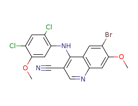 3-Quinolinecarbonitrile,
6-bromo-4-[(2,4-dichloro-5-methoxyphenyl)amino]-7-methoxy-