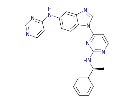 2-[(S)-1-phenylethylamino]-4-[5-(pyrimidin-4-yl)aminobenzimidazol-1-yl]pyrimidine