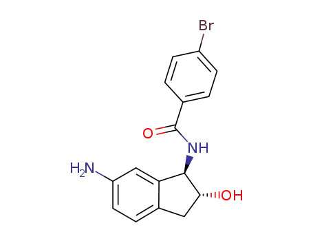 N-(R)-(6-amino-2(R)-hydroxyindan-1-yl)-4-bromobenzamide