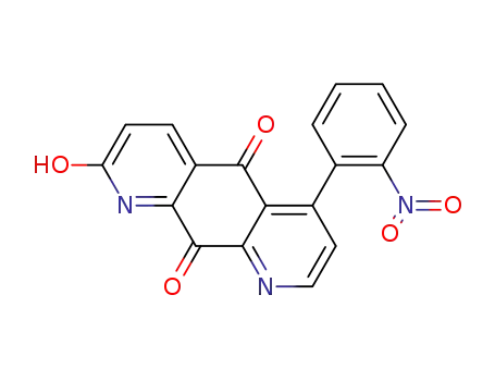 Molecular Structure of 294174-08-6 (8-Hydroxy-4-(2-nitrophenyl)pyrido[3,2-g]quinoline-5,10-dione)