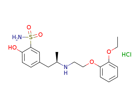 Benzenesulfonamide,
5-[(2R)-2-[[2-(2-ethoxyphenoxy)ethyl]amino]propyl]-2-hydroxy-,
monohydrochloride
