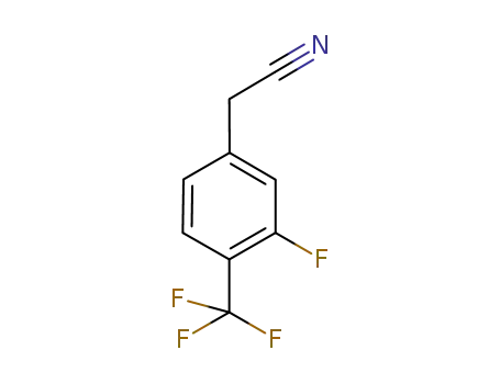 Molecular Structure of 247113-90-2 (3-FLUORO-4-(TRIFLUOROMETHYL)PHENYLACETONITRIL)