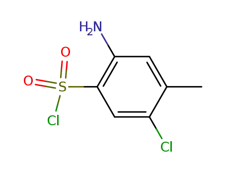 Molecular Structure of 104613-63-0 (2-amino-5-chloro-4-methyl-benzenesulfonyl chloride)