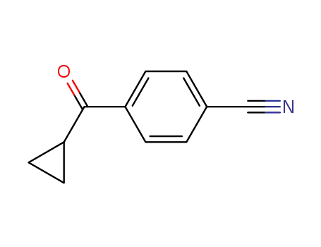 Molecular Structure of 170564-99-5 (4-CYANOPHENYL CYCLOPROPYL KETONE)