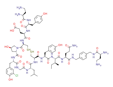 C<sub>78</sub>H<sub>111</sub>ClN<sub>18</sub>O<sub>20</sub>S<sub>2</sub>