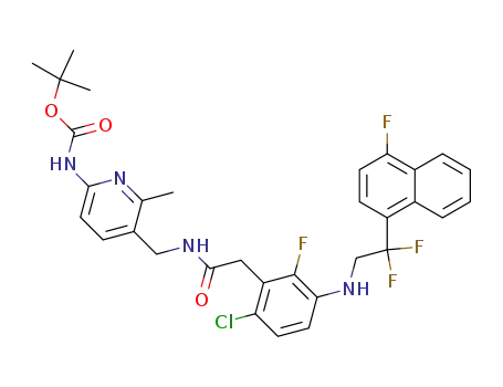 2-(3-{[2,2-difluoro-2-(4-fluoronaphthyl)ethyl]amino}-6-chloro-2-fluorophenyl)-N-({6-[(tert-butoxy)carbonylamino]-2-methyl(3-pyridyl)}methyl)acetamide