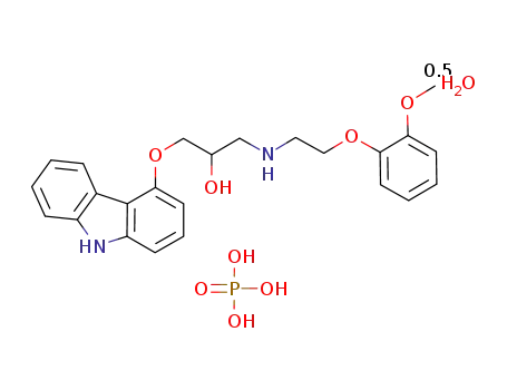 Molecular Structure of 610309-89-2 (CARVEDILOL PHOSPHATE)