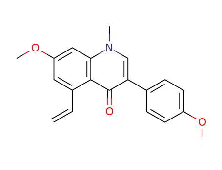 4(1H)-Quinolinone, 5-ethenyl-7-methoxy-3-(4-methoxyphenyl)-1-methyl-