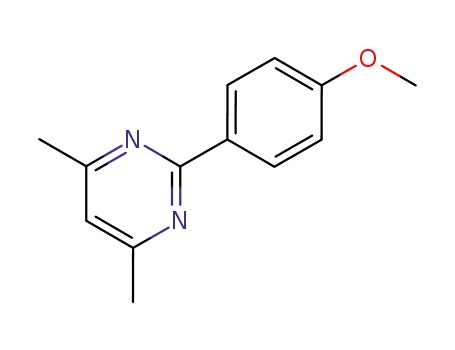 Molecular Structure of 154499-87-3 (4,6-DIMETHYL-2-(4-METHOXYPHENYL)PYRIMIDINE)