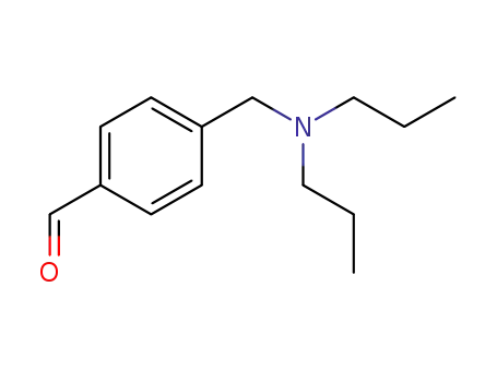Molecular Structure of 82413-59-0 (Benzaldehyde, 4-[(dipropylamino)methyl]-)