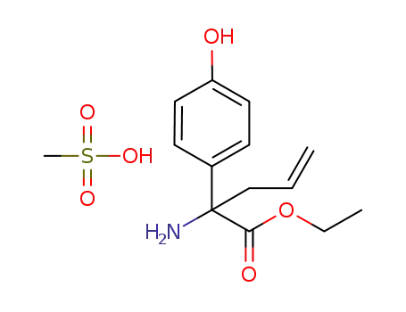 ethyl 2-amino-2-(4-hydroxyphenyl)pent-4-enoate methane sulfonate
